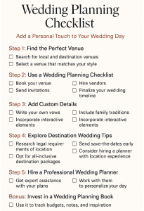 Wedding planning checklis