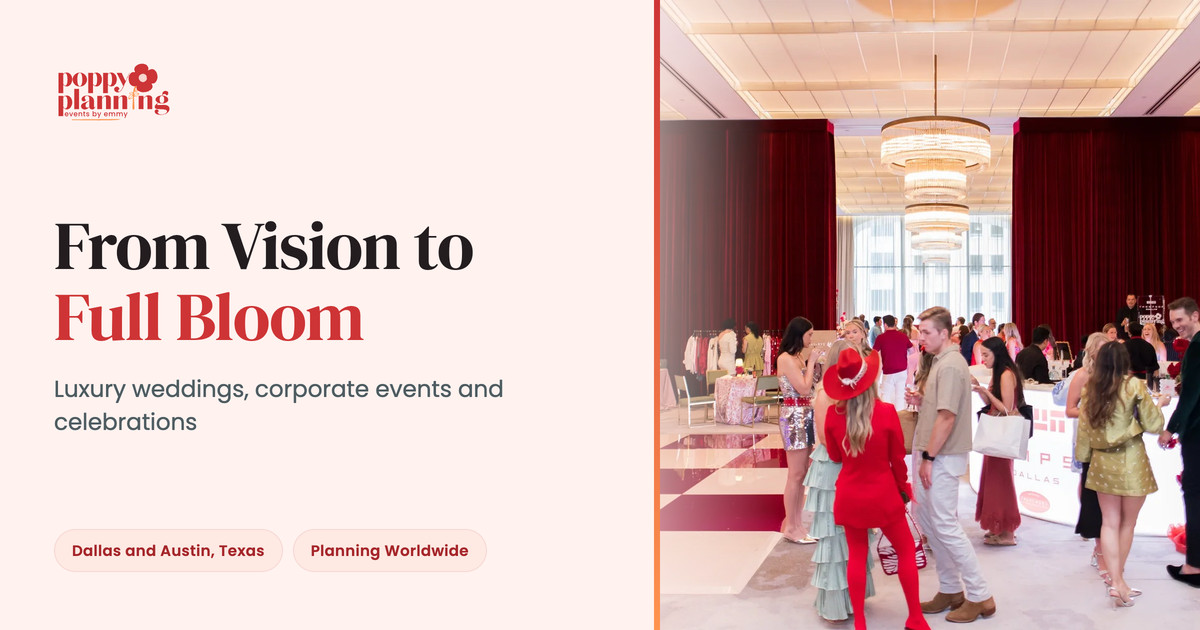 Poppy Planning — wedding